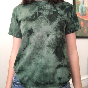 Green tyedye tshirt from urban outfitters